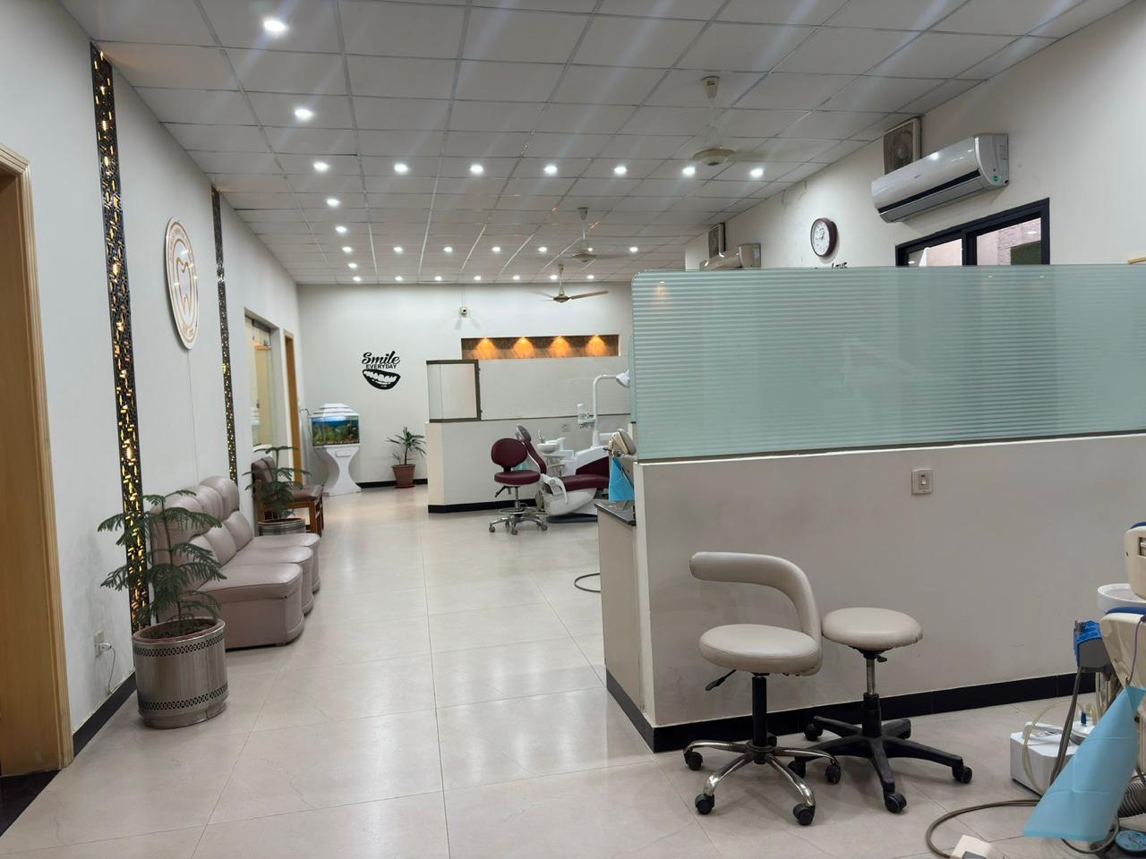 Interior treatment area at Zaheer Dental Surgery.
